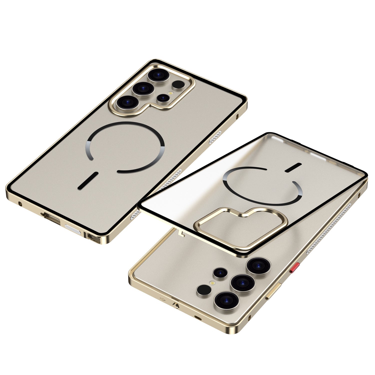 Single-Sided Buckle Metal Frame Case with MagSafe