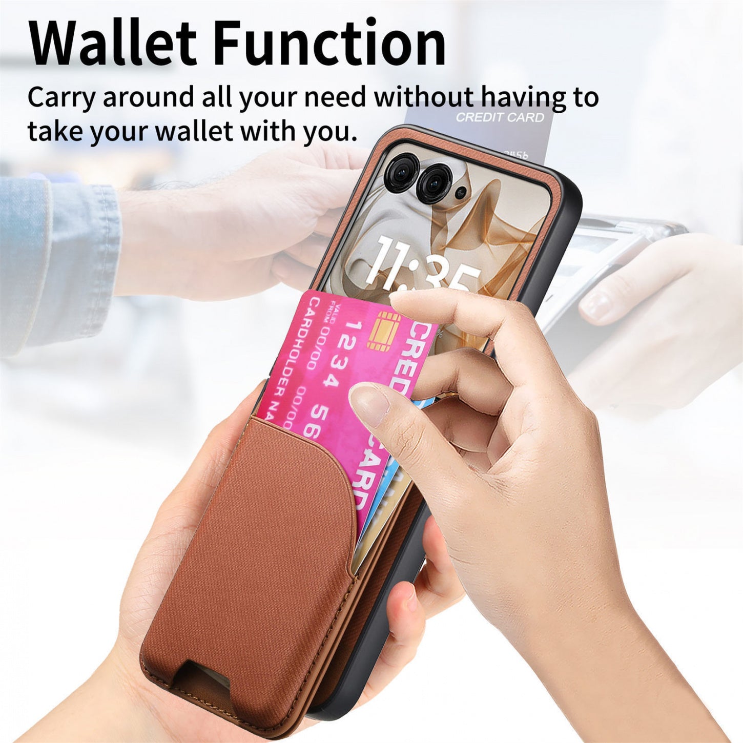 Carbon Fiber Card Holder Case with MagSafe