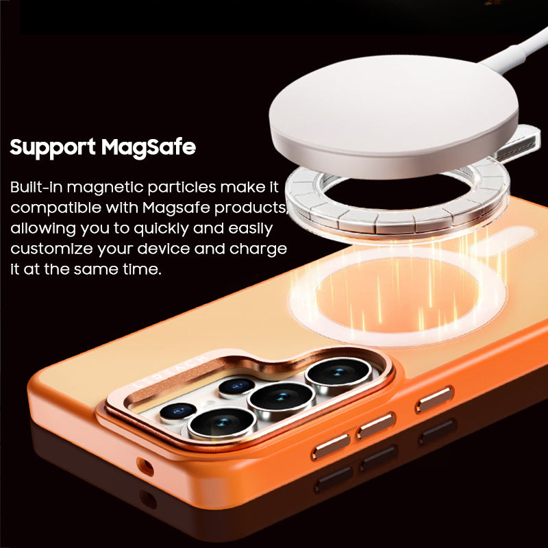 Camera Kickstand Semi-transparent Frosted Case