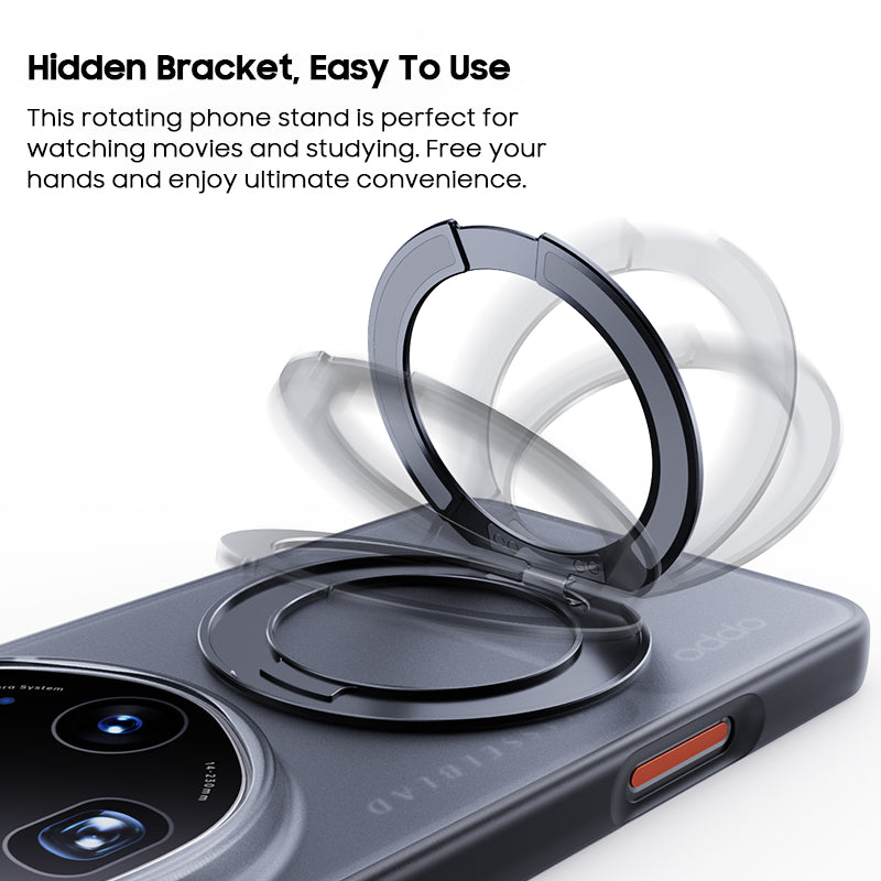 Translucent Frosted Swivel Stand Case