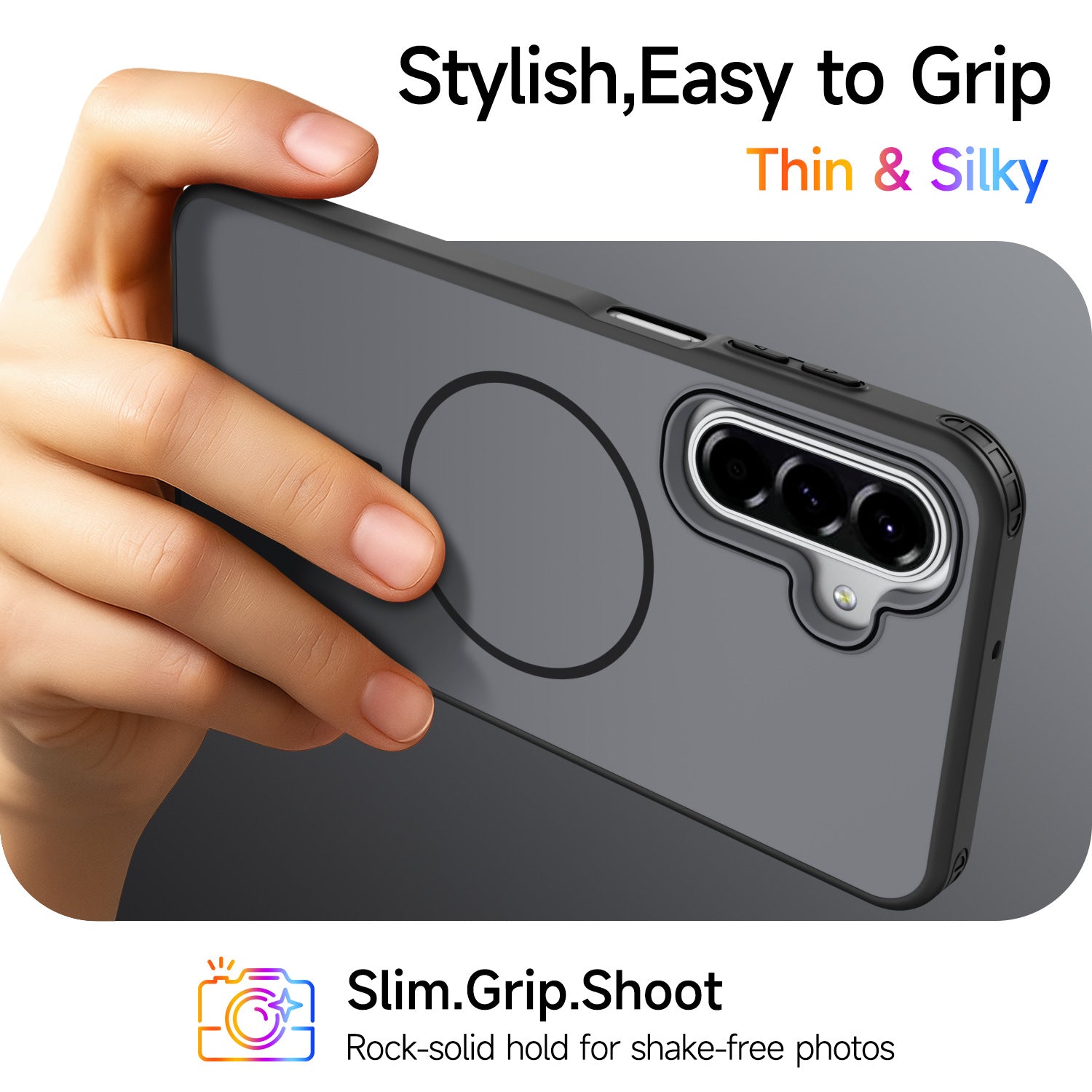 Skin-Friendly Matte Magnet Case