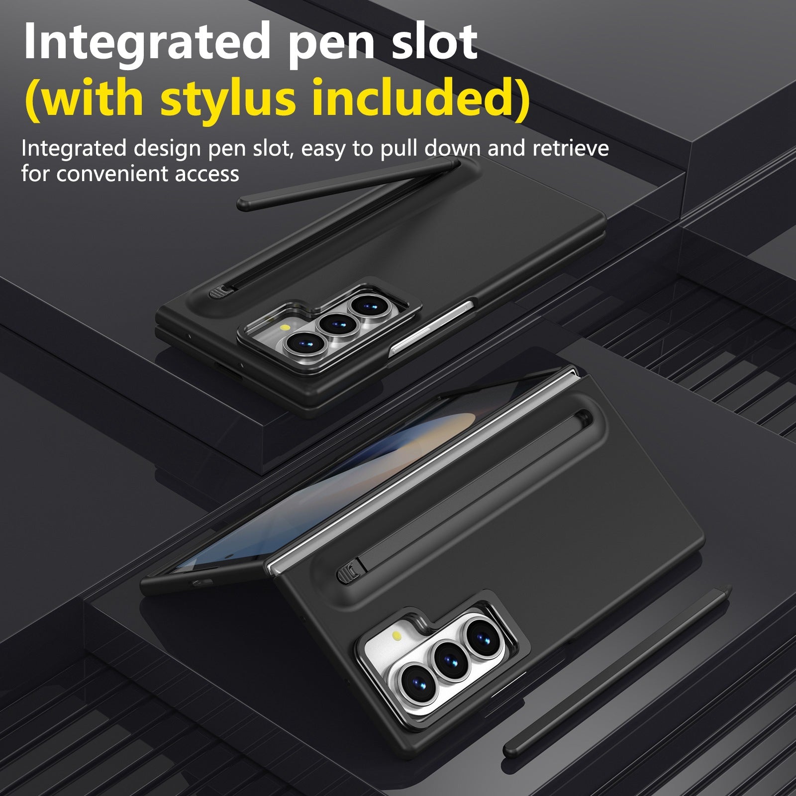 Lens Holder with Pen Slot Case