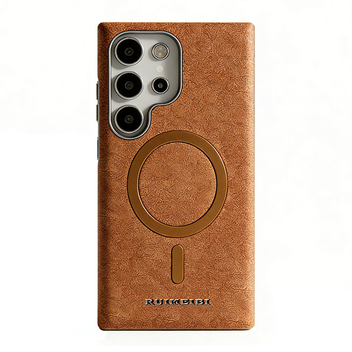 Luxury Business Leather Case with MagSafe