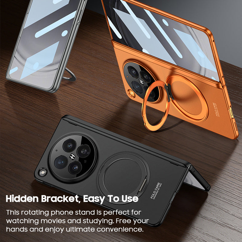 Rotating Magnet Ring Frosted Case with MagSafe