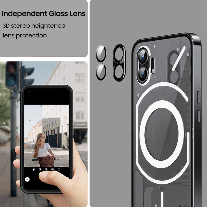 Ultra-thin Metal Glass Case with MagSafe