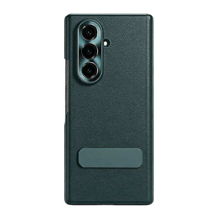 Folding Kickstand Leather Case