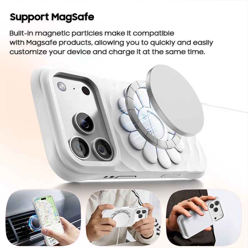 Sunflower Liquid Silicone Case with MagSafe