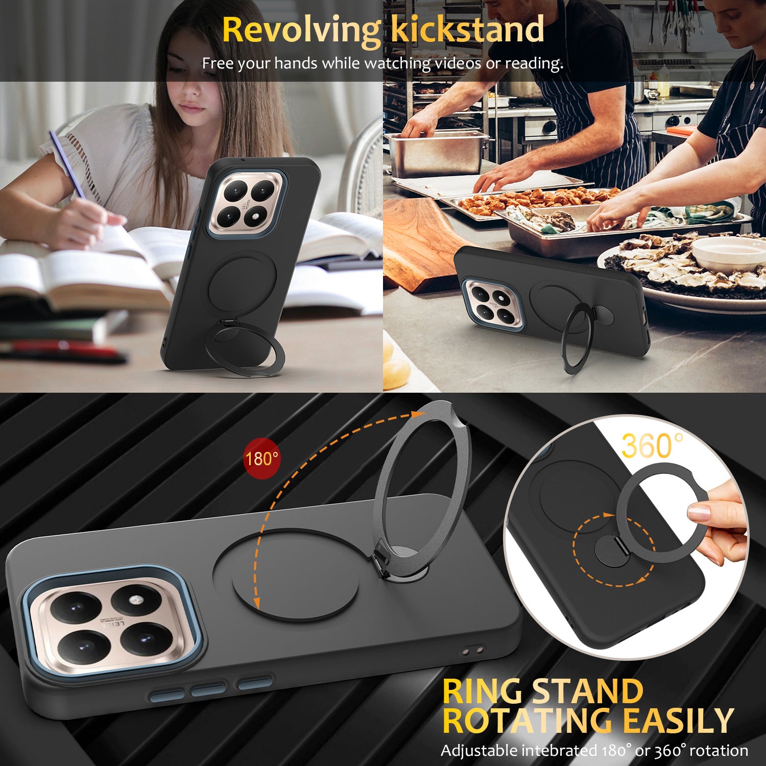 Liquid Silicone Case with Kickstand