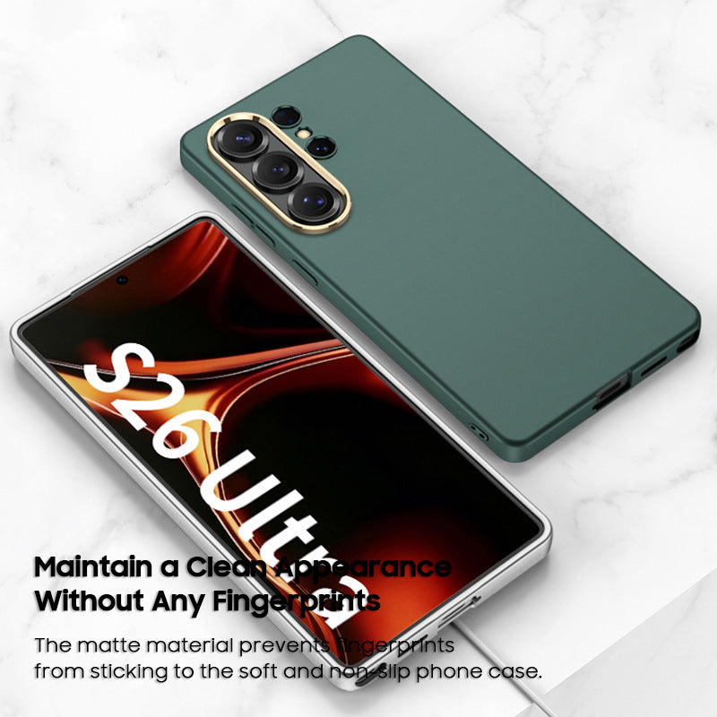 Solid Color Ultra-Thin Frosted Metal Lens Case