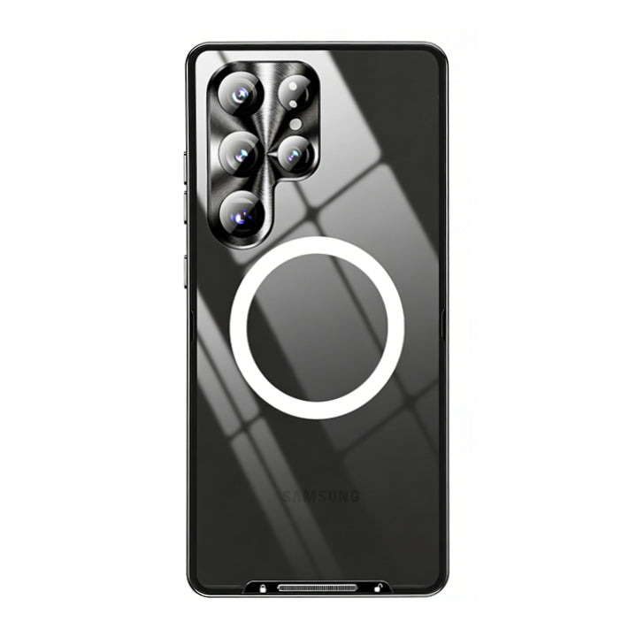 Metal Frame Glass Case with MagSafe