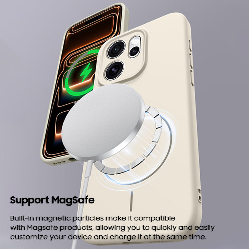 Solid Color Liquid Silicone Case with Kickstand