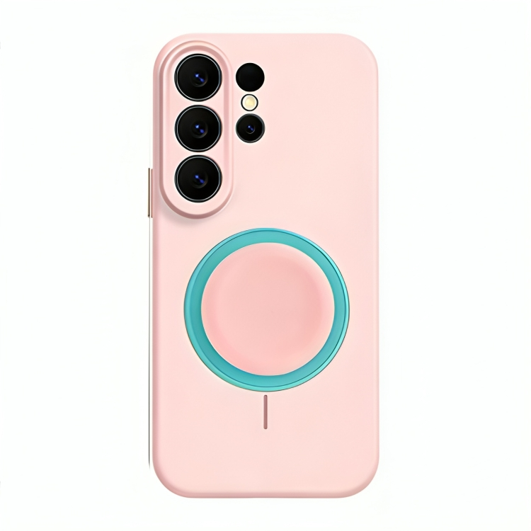 Solid Color Liquid Silicone Case with Kickstand