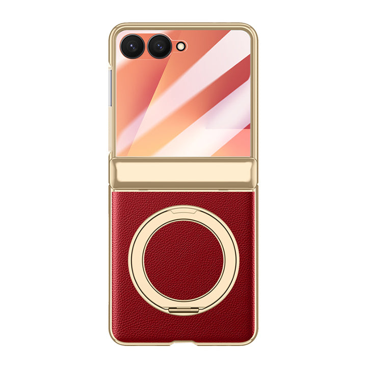 360° Rotating kickstand Leather Case with MagSafe