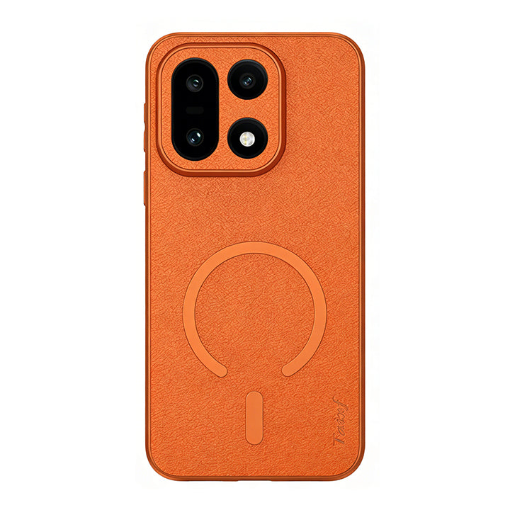 Lychee-Textured Leather Case with MagSafe