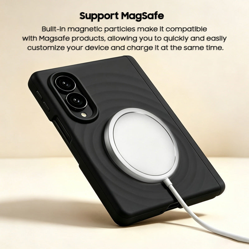 Macaron-Patterned Liquid Silicone Case with MagSafe