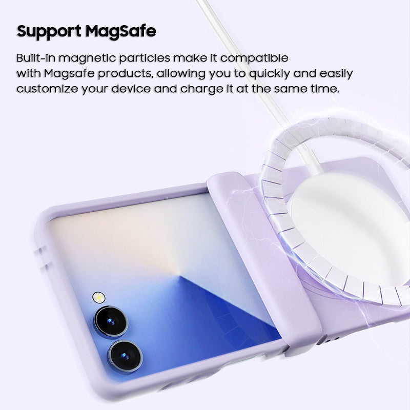 Solid Color Liquid Silicone Case with MagSafe
