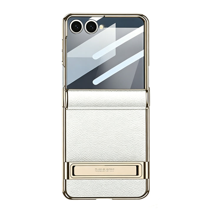 Invisible Bracket Leather Case