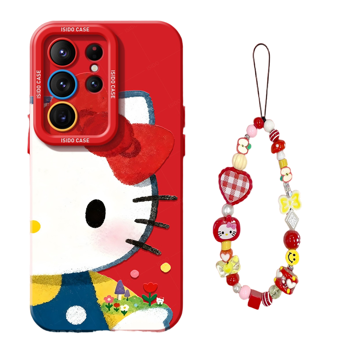 Hello Kitty Liquid Silicone Lanyard Case