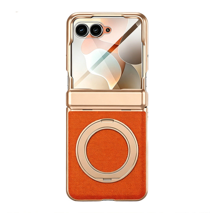 360° Rotating kickstand Leather Case with MagSafe