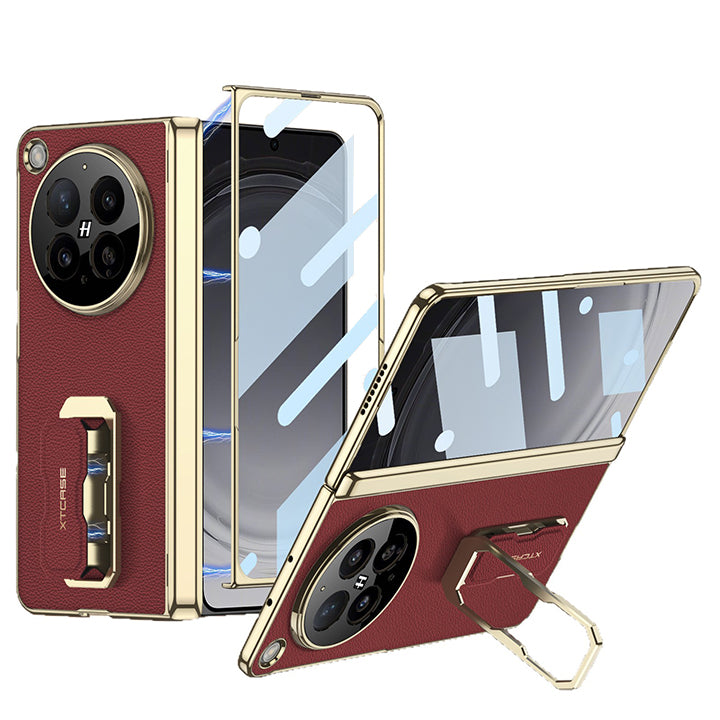 Wristband Kickstand Leather Foldable Case