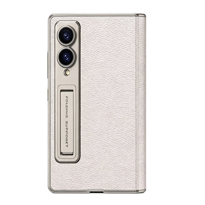 Electroplated Bracket All-Inclusive Hinge Leather Case