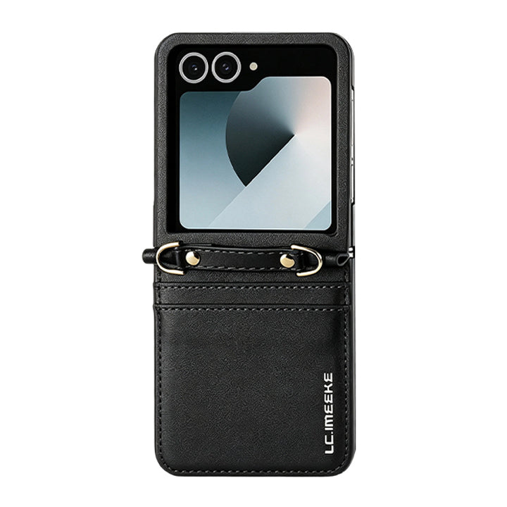 Fashionable Crossbody Card Cell Leather Case