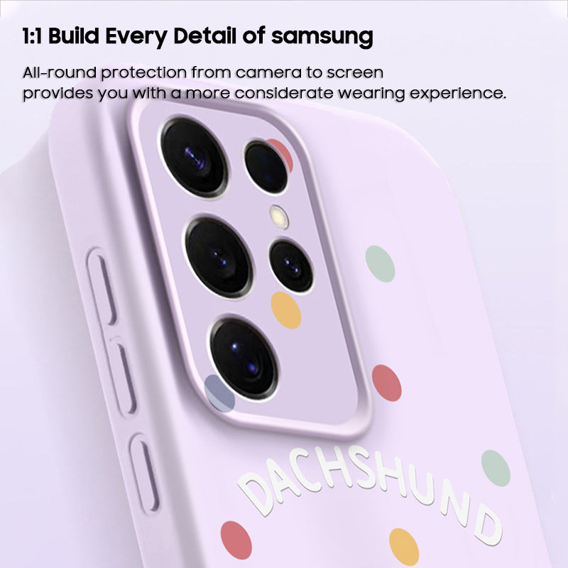 Dachshund Liquid Silicone Lanyard Case