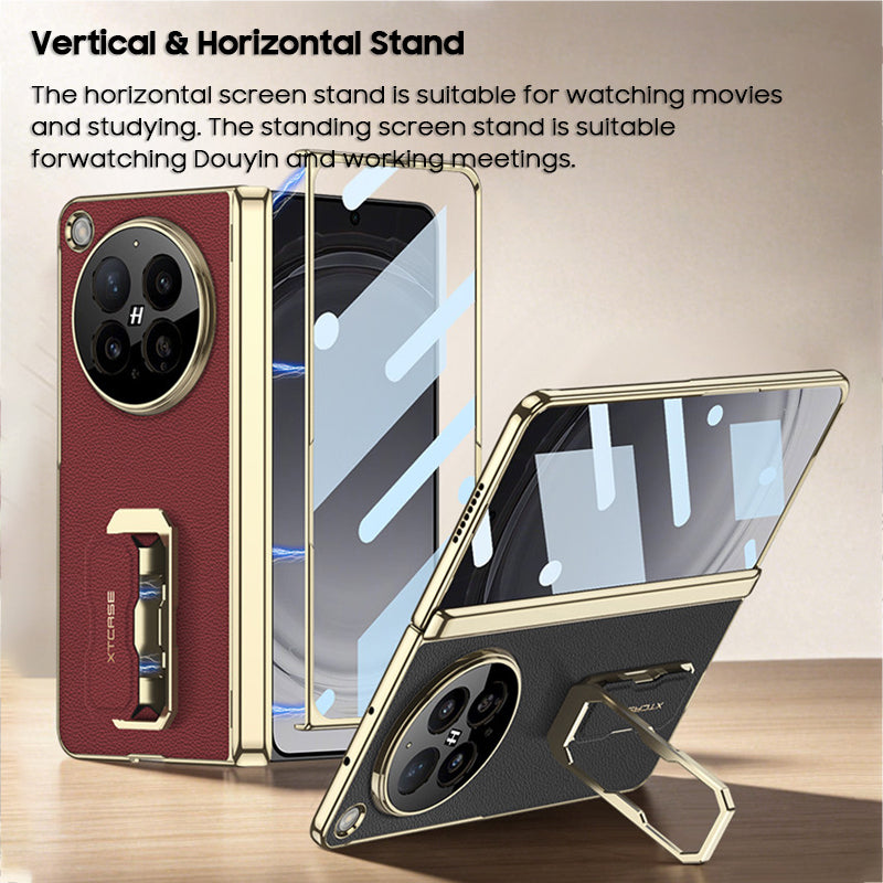Wristband Kickstand Leather Foldable Case