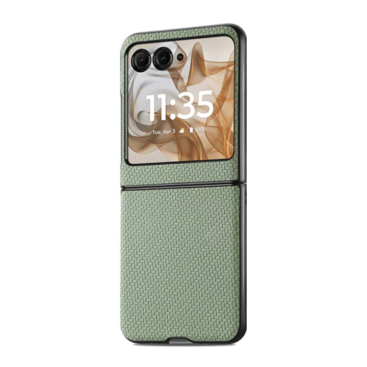 Carbon Fiber Textured Leather Case