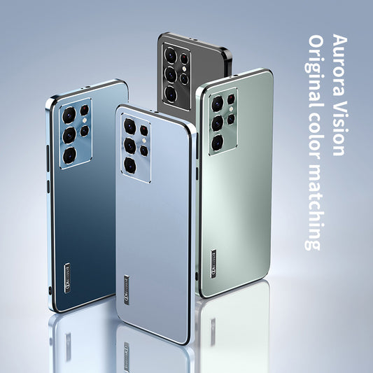 Samsung Series | Metal Lens Protective Matte Phone Case
