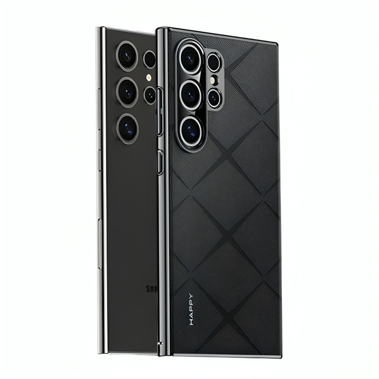 Electroplated Frame Business Leather Case