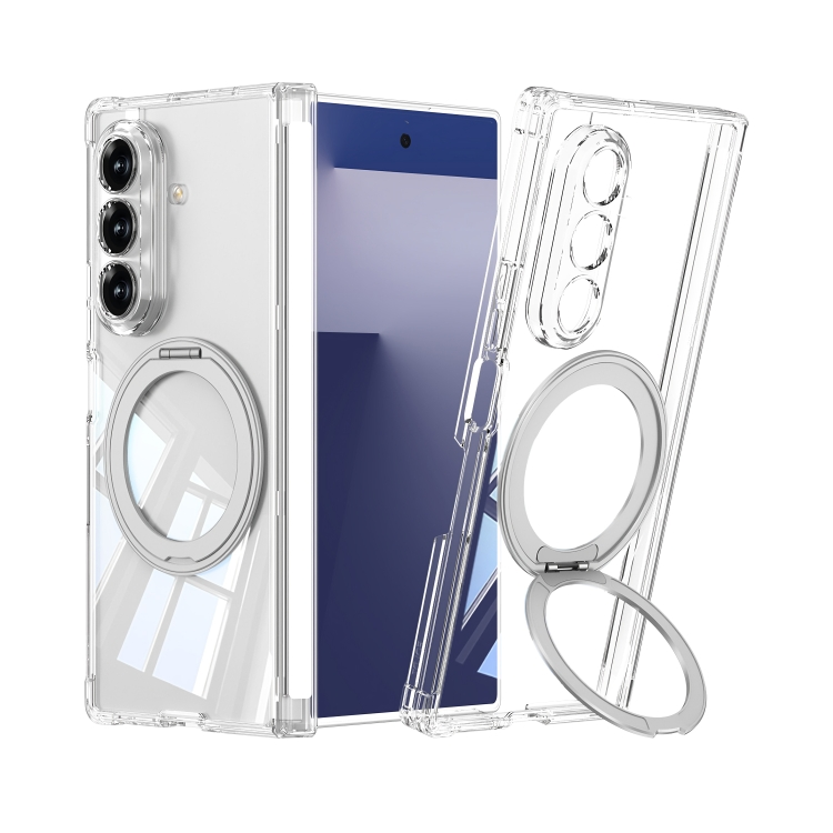360° Rotating Kickstand Clear Case