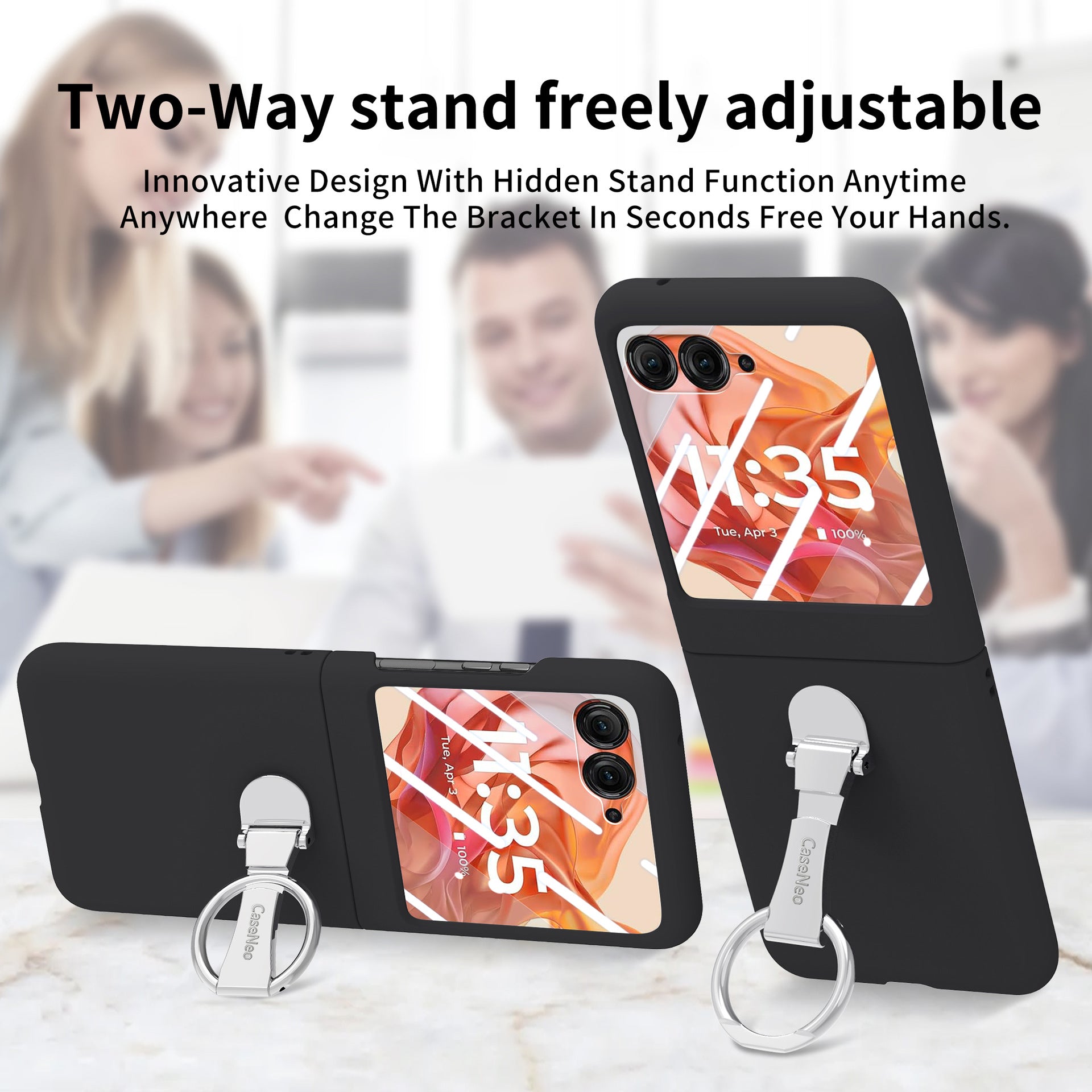 Frosted Band Ring Case