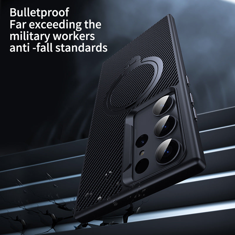 Carbon Fiber Ring Holder Case with MagSafe