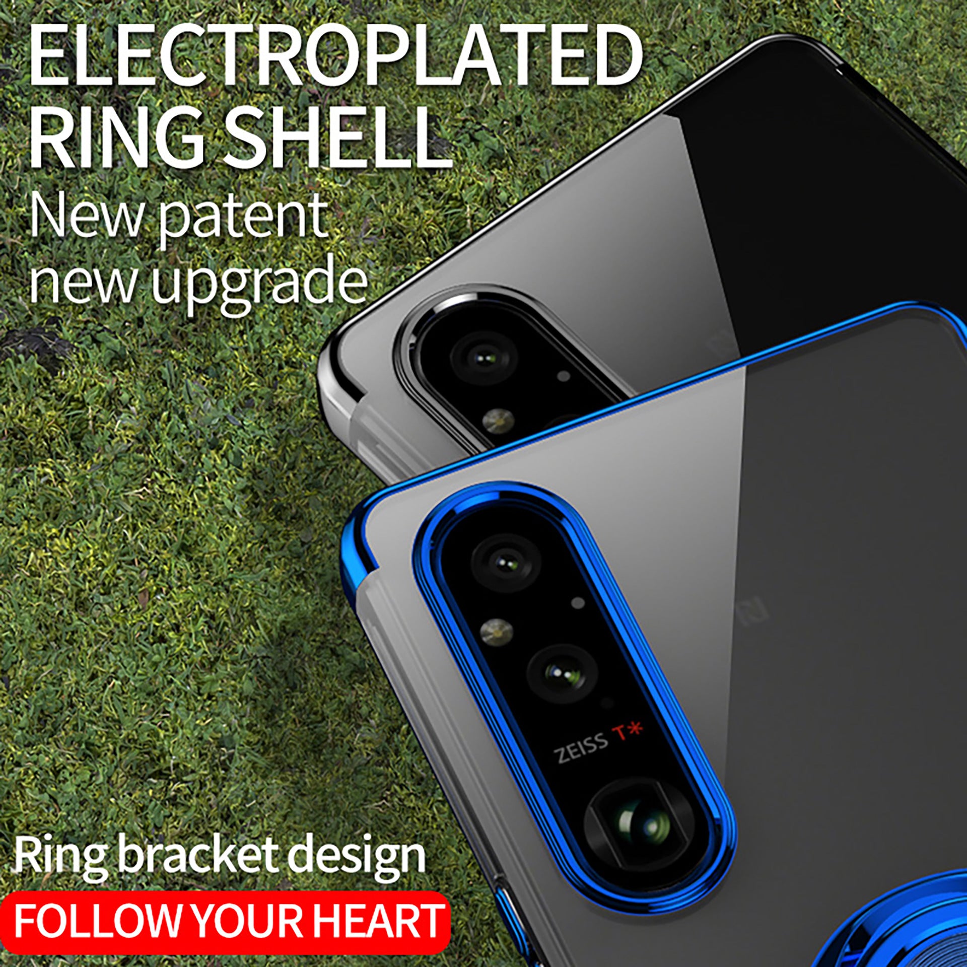 360° Rotating Stand Electroplated Case