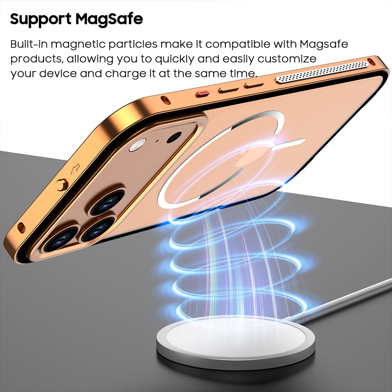 Metal Spring Buckle Case with MagSafe