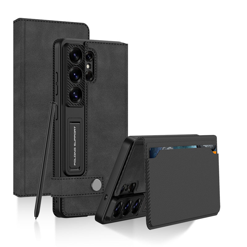 Multifunctional Wallet Card Holder Flip Leather Case