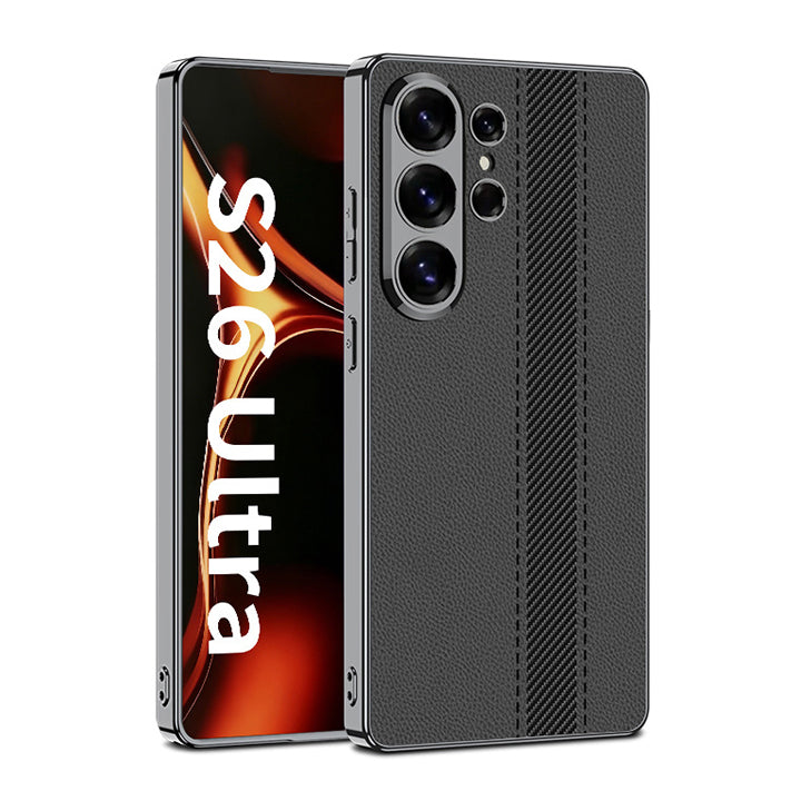 Classic Solid Color Leather Case