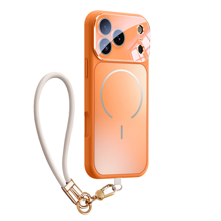 Wrist Strap Frosted Glass Case with MagSafe