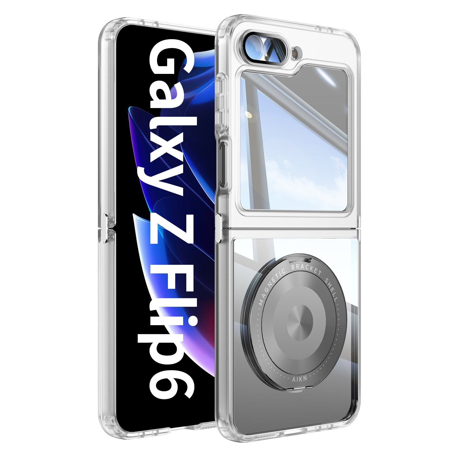 Swivel kickstand Transparent Case