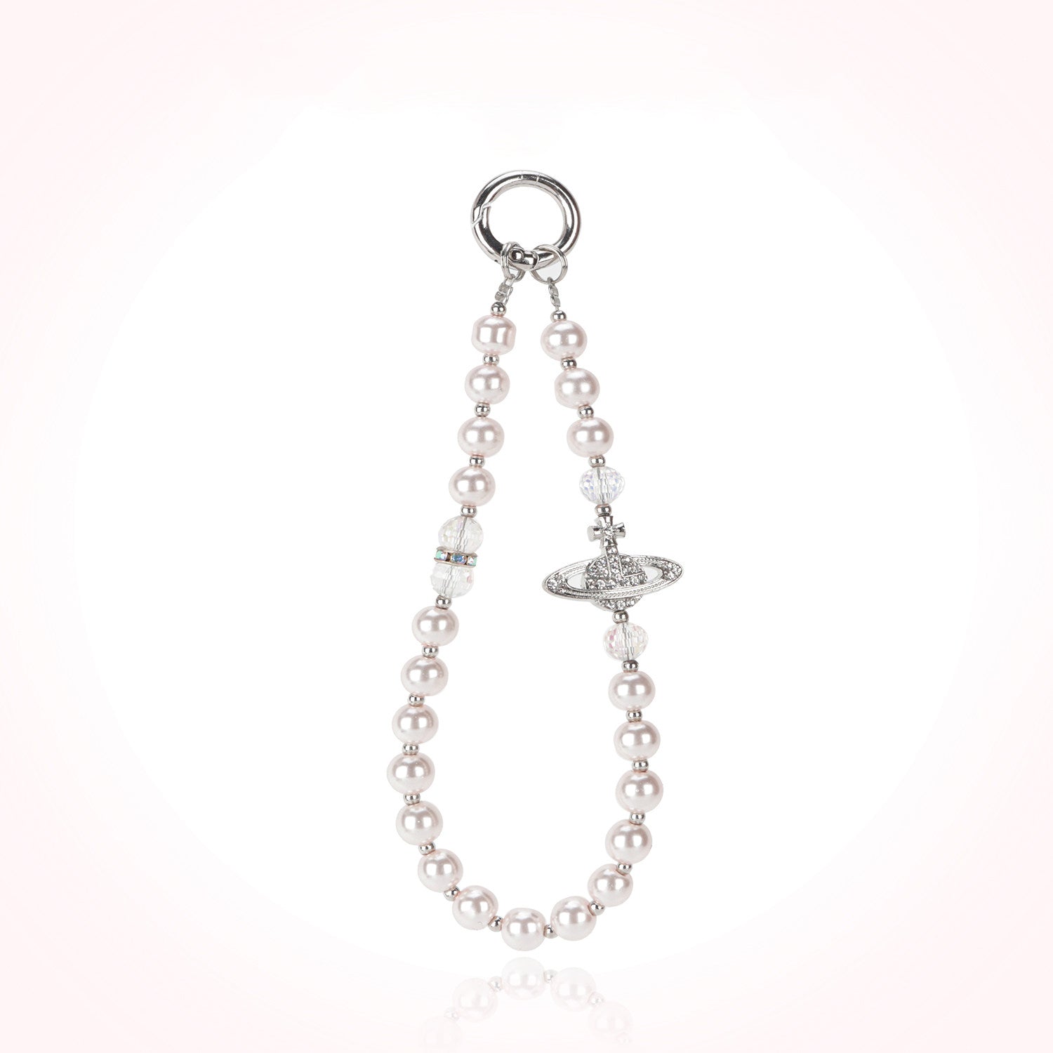 Pearl Saturn Pendant Rope Wristband