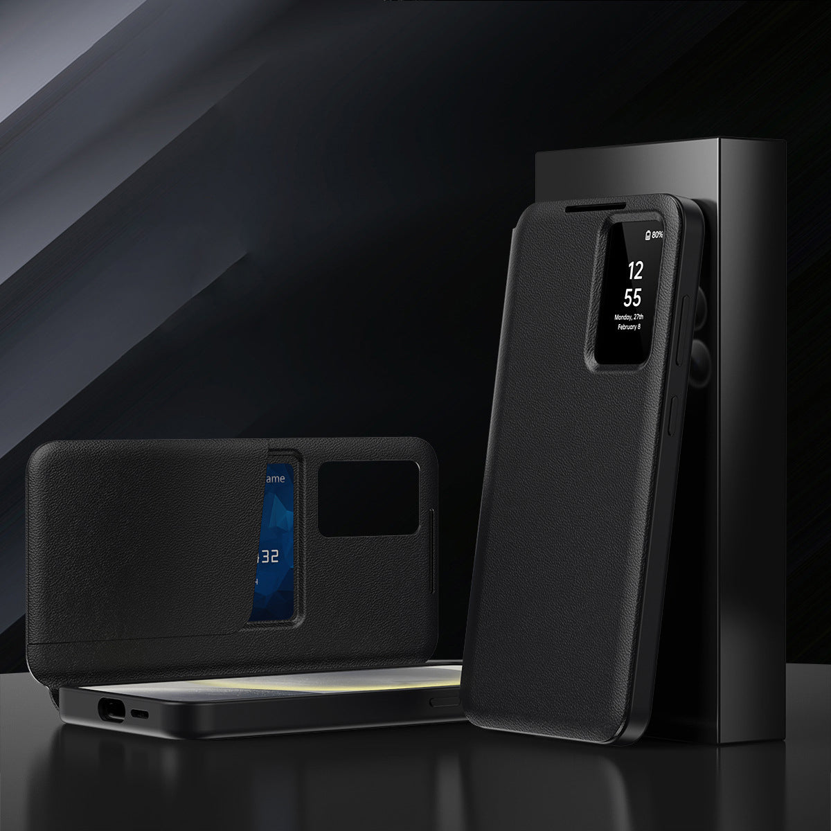 Folding Flip Leather Case