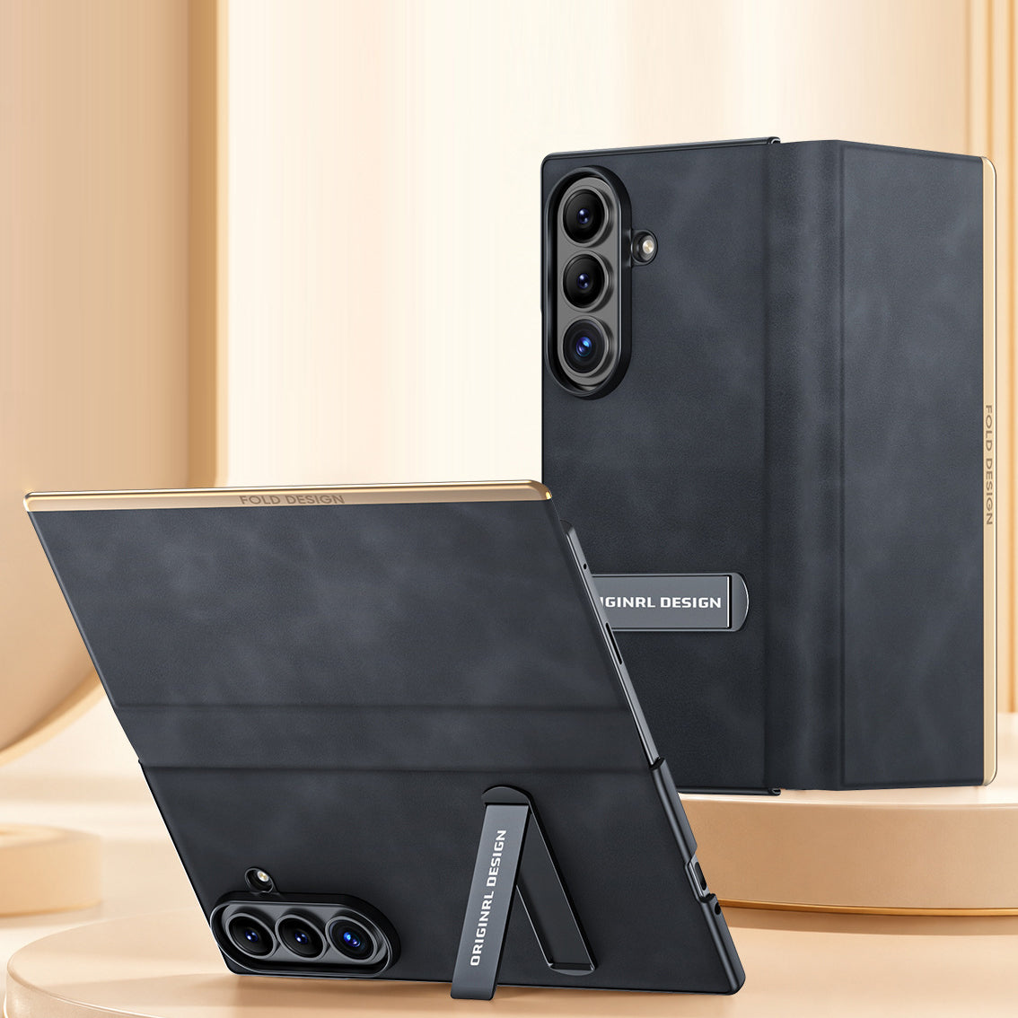 Retro Flip Leather Case with Kickstand