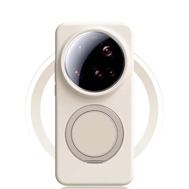 Rotating Bracket Silicone Case with MagSafe