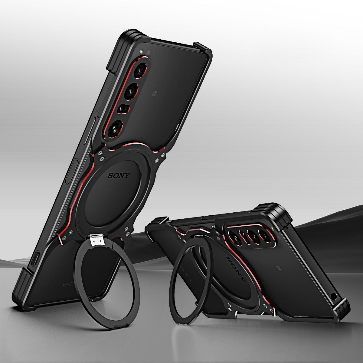 Metal Frame Anti-Fall Magnetic Holder Case