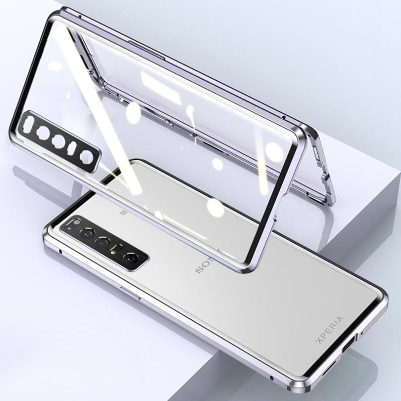 Metal Magnetic Frame Double-Sided Glass Case