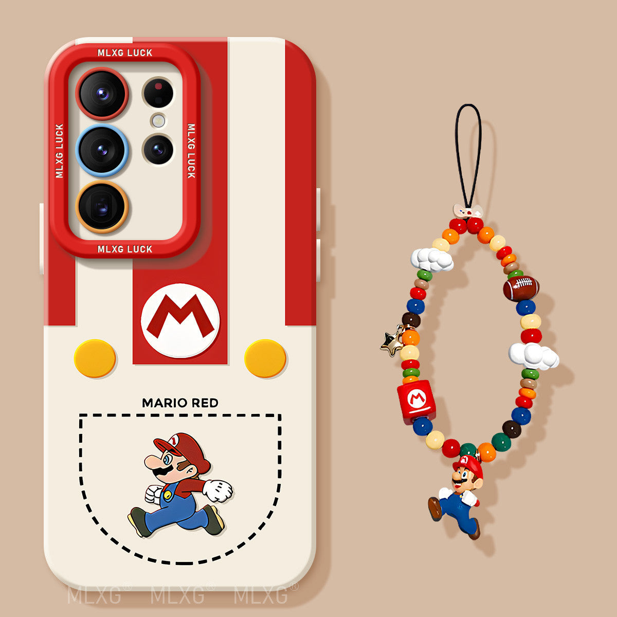Mario Liquid Silicone Lanyard Case