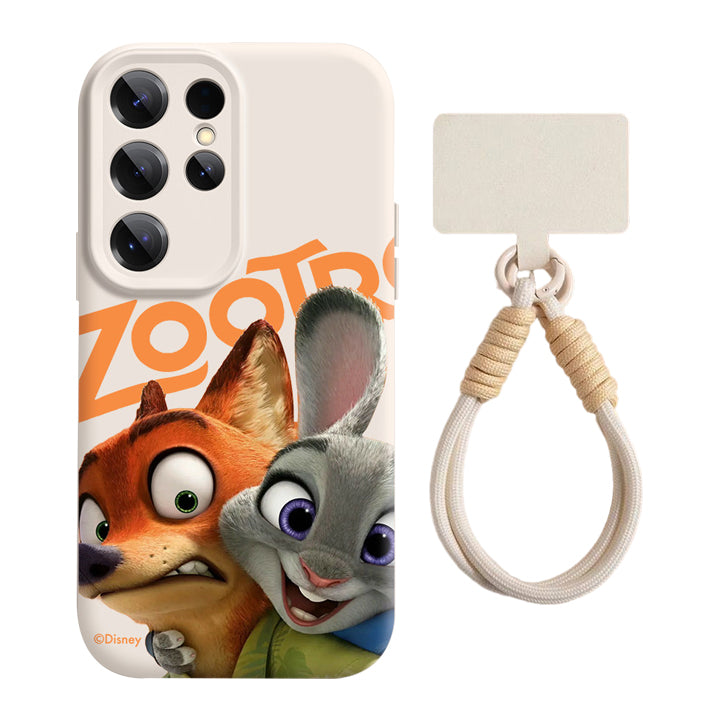 Zootopia Liquid Silicone Lanyard Case