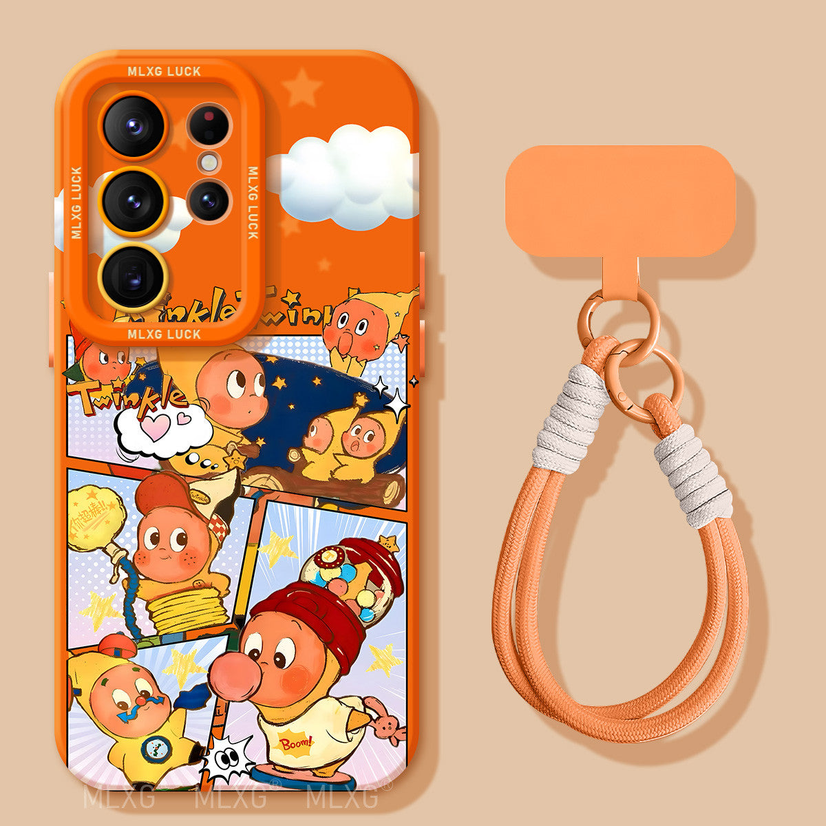 Twinkle Twinkle Liquid Silicone Lanyard Case