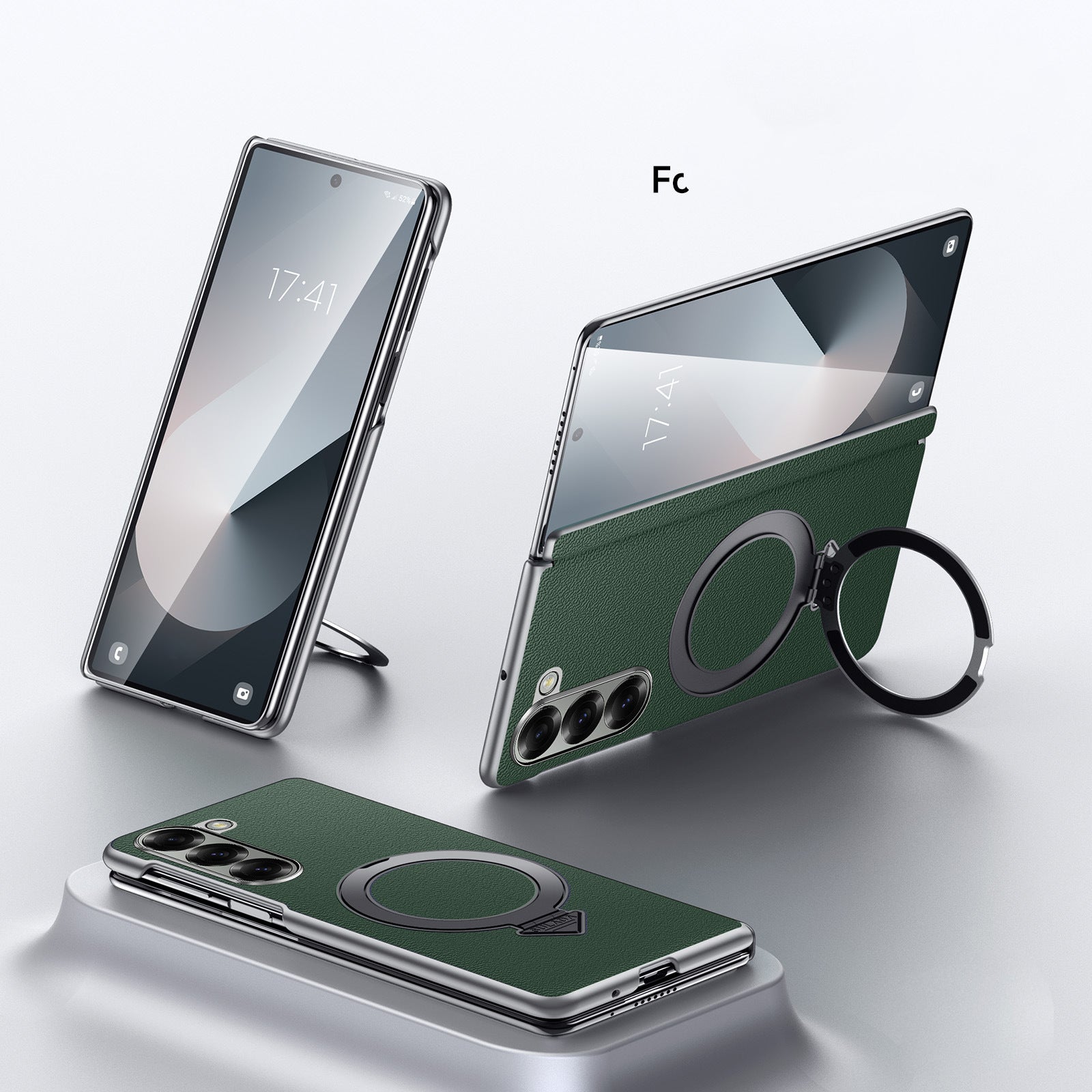 Folding Stand Leather Case with MagSafe